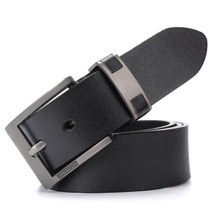 Genuine Leather Luxury Belt Alloy Buckle Casual Male