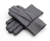 Men Winter Gloves Warm Genuine Sheep Fur Gloves for Men