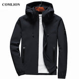 Men New Arrival Casual Solid Hooded Jackets