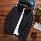 Men New Arrival Casual Solid Hooded Jackets