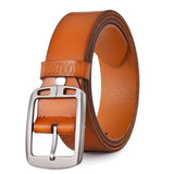 Cowhide genuine leather belts for men cowboy Luxury strap