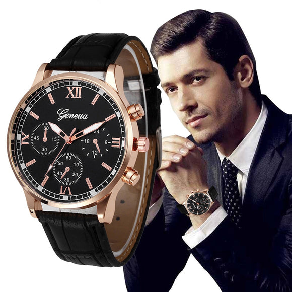 Mens Automatic Mechanical Tourbillon Business Leather Watches