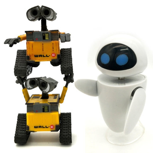 New arrival Wall-E Robot Wall E & EVE PVC Action Figure Collection Model Toys Dolls  WITH BOX