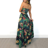 Boho New Sexy Women Two Piece Set Long Printed High Waist Casual Suit