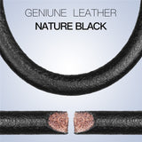 Men Black Leather Bracelet Stainless steel Bead Bracelets