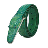 SAN VITALE 3D crocodile famous brand Leather Buckle Belts