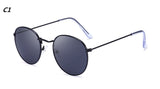 ZXWLYXGX Fashion Oval Sunglasses Women Brand Designe Small Metal Frame