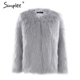 Simplee Casual coats women coat female winter clothing party overcoat