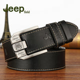 Jeep field Strap Male Genuine Leather belt Designer buckle men's Belt