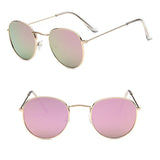Metal Round Vintage Sunglasses Women Mirror Classic Retro Street