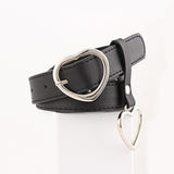 New Women's Ring leather narrow belts for woman jeans belt Feminine