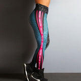 New Sports Printing Style Leggings Legging Breathable Slim Pants