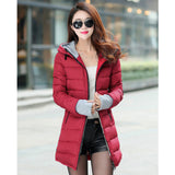 women winter warm coat plus size cotton padded jacket