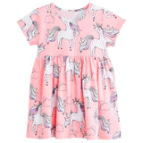 Summer Dress Gril Clothes Fashion Brand Kids Costume Printing