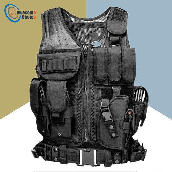 Tactical vest security training combat CS field protection vest