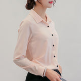 BIBOYAMALL White Blouse Women Office Shirts Fashion Long Femme Blusa