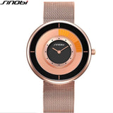 Sinobi Fashion Unique Rotating Luxury Ultra-Thin Steel Watch