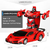 RC Car Transformation Robots Sports Model Car Kids Toys  Gifts For Boys