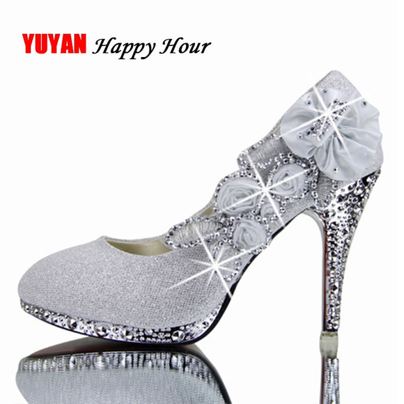 Colorful Wedding Shoes Women Pumps Sexy Ladies Super High Heels