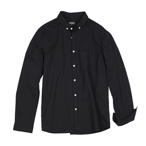 100% Cotton Shirts Men Classical Casual Chest Pocket