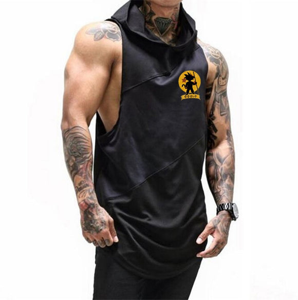 Bodybuilding Dragon Ball Fitness Men Gyms Tank Top Vest Stringer