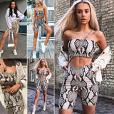 Womens  Casual Shinny Tube Shorts Outfits Short Sport Jumpsuit Sets