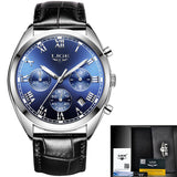 Mens Luxury Waterproof 24 Hour Date Quartz Leather Sport Wrist Watch