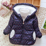 2020 girls fashion warm outwear cute cotton winter clothes jackets for kids