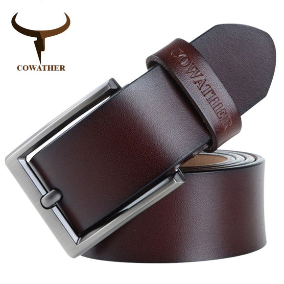 Men's cow genuine leather luxury strap male belts