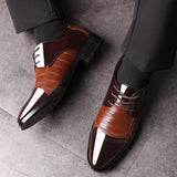 Luxury Business Oxford Leather Breathable Rubber Formal Shoes
