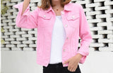 Jeans Jacket and Coats for Women Autumn Candy Jacket Jaqueta Feminina