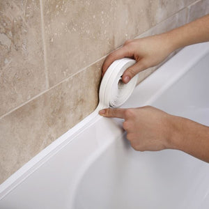 Bathroom Shower Bath Strip Tape White PVC Self adhesive Waterproof