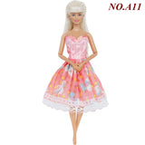 Handmade Fashion Outfit Short Dress T-shirt Trousers For Barbie Doll Toy