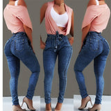 High Waist Jeans For Women Slim Denim Jean Bodycon Push Jeans Woman