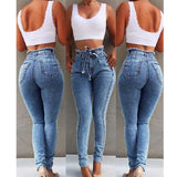 High Waist Jeans For Women Slim Denim Jean Bodycon Push Jeans Woman