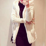 Fashionable Long Warm Winter Knitted Sweater Coat for Women