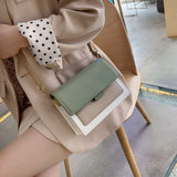 Mini Leather Crossbody Bags For Women 2020 Green Chain Shoulder Messenger Bag
