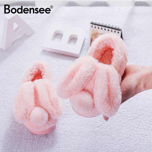 Bodensee Kids Cotton Home Slippers Cute Cartoon Bedroom Indoor Shoes
