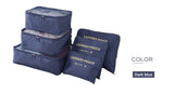 High quality 6pcs/set luggage Travel organizer bag large for unisex