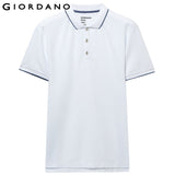 Men Solid Polo Shirt Pique Basic Essential Tops