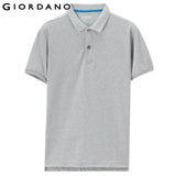Men Solid Polo Shirt Pique Basic Essential Tops