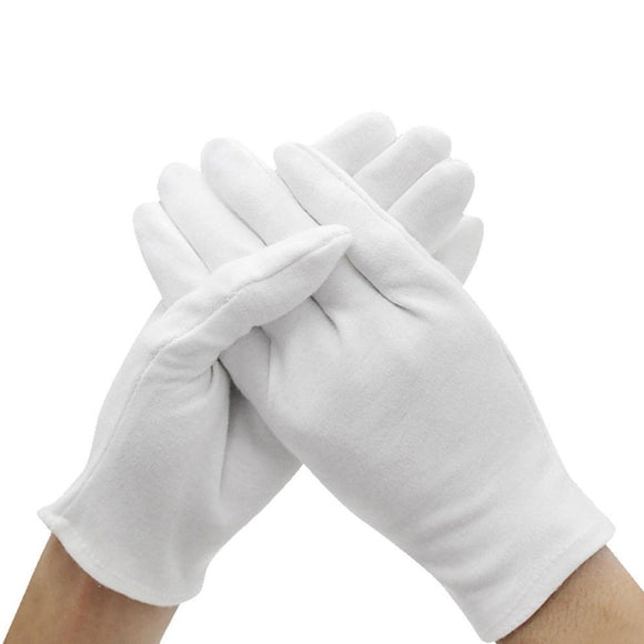 6 Pairs White Gloves Inspection Cotton Work Gloves Hight Quality