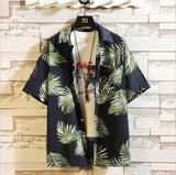 Summer Men's Beach Shirt Fashion Short Sleeve Floral Shirts
