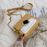Chain Pu Leather Crossbody Bags For Women 2020 Small Shoulder
