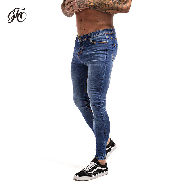 Super Skinny Mens Ripped Stretch Denim Denim Pants For Men With Elastic  Waist Big Size Asian Size From Blueberry12, $22.58