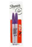 (2 Pack) Sharpie Permanent Marker Original, Fine Point, Purple