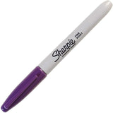 (2 Pack) Sharpie Permanent Marker Original, Fine Point, Purple