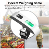 Portable Travel LCD Digital Hanging Luggage Scale Electronic Weight 110lb / 50kg