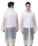 (3 Pack) Unisex Adult Waterproof PEVA Raincoat Hooded Jacket Poncho Rainwear-New