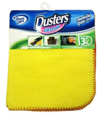 (4 Pack) 12 PCS 100% Pure Cotton Yellow Multi-Purpose Dusters Cleaning Cloths